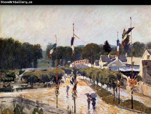 Alfred Sisley Fete Day at Marly-le-Roi